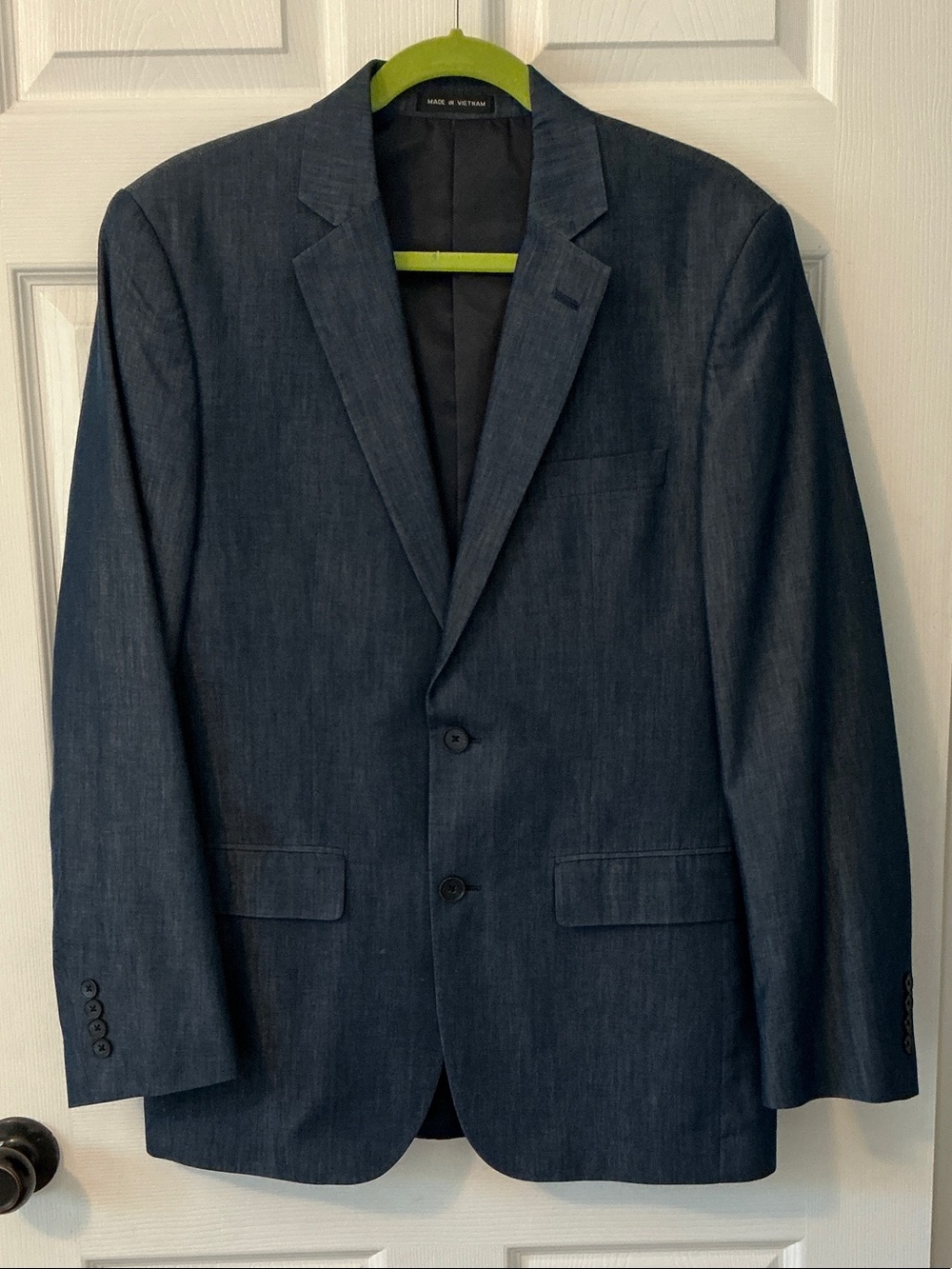 Jones New York Dark Navy Two-Button Sport Coat